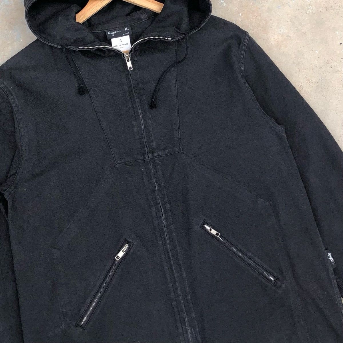 agnes b. Vintage Agnes B. Hooded Zipper Jacket Made In France Size US M / EU 48-50 / 2 - 6 Thumbnail