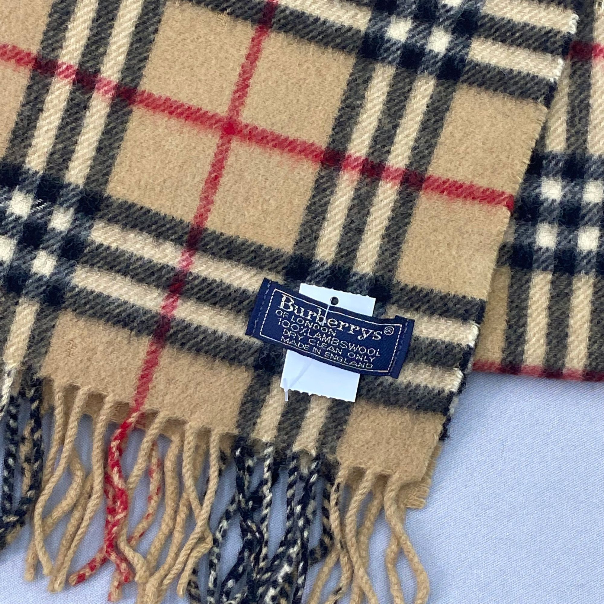 Burberry Vintage Burberry Scarf Muffler Wool Nova Check Neck Scarves Size ONE SIZE - 4 Thumbnail