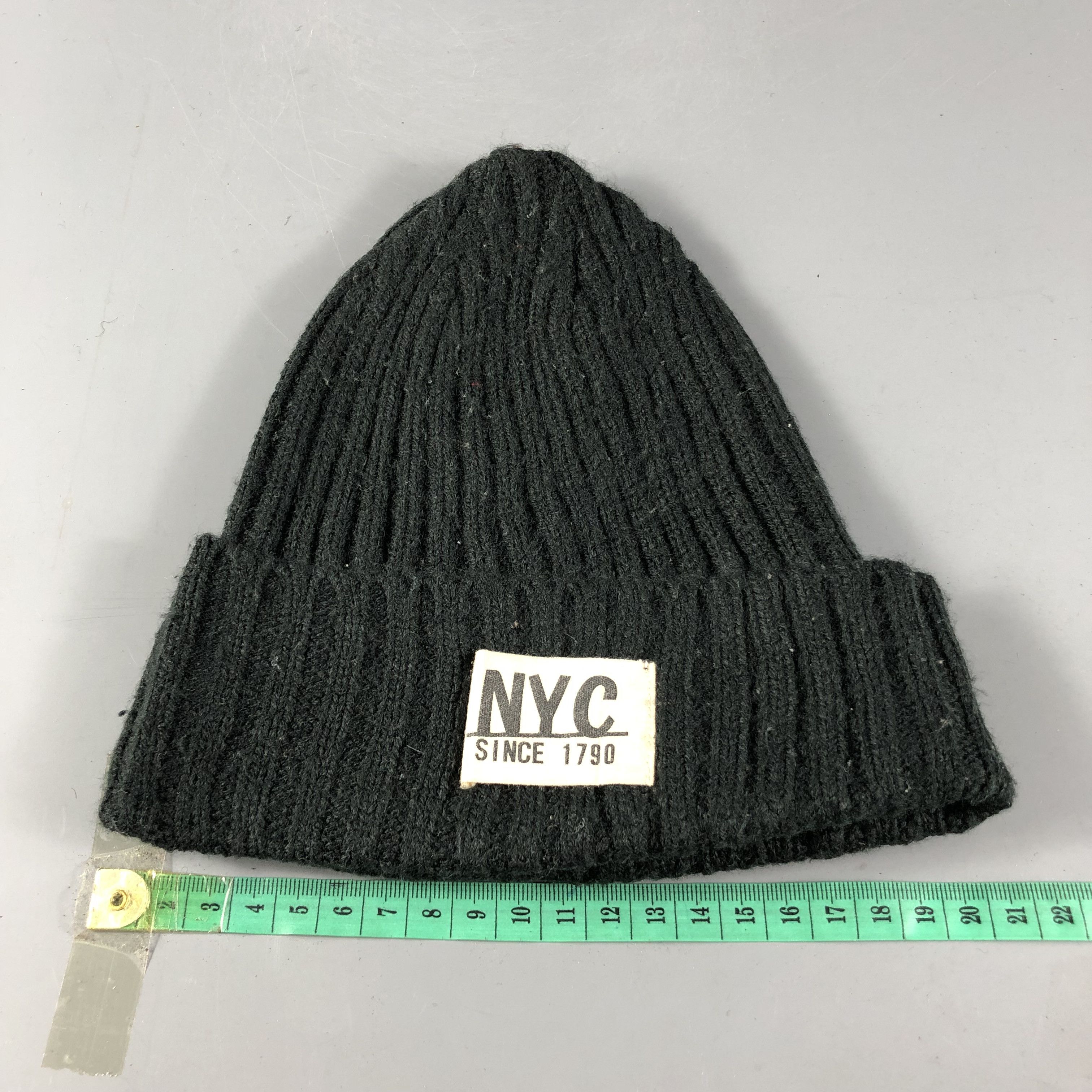 Vintage NYC Pleated Fisherman Beanie Snowcap Snow Hat B691 Size ONE SIZE - 3 Thumbnail