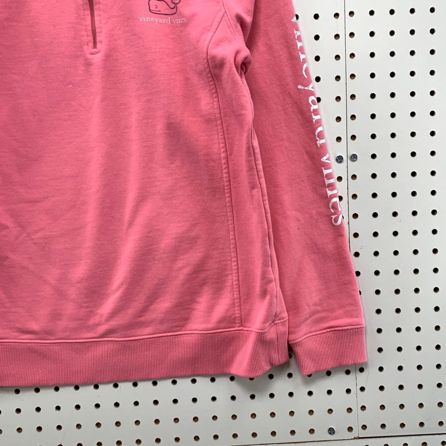 Vineyard Vines Vineyard Vines Womens Small Pink Long Sleeve Pullover Whale Logo Quarter Zip Size S / US 4 / IT 40 - 7 Thumbnail