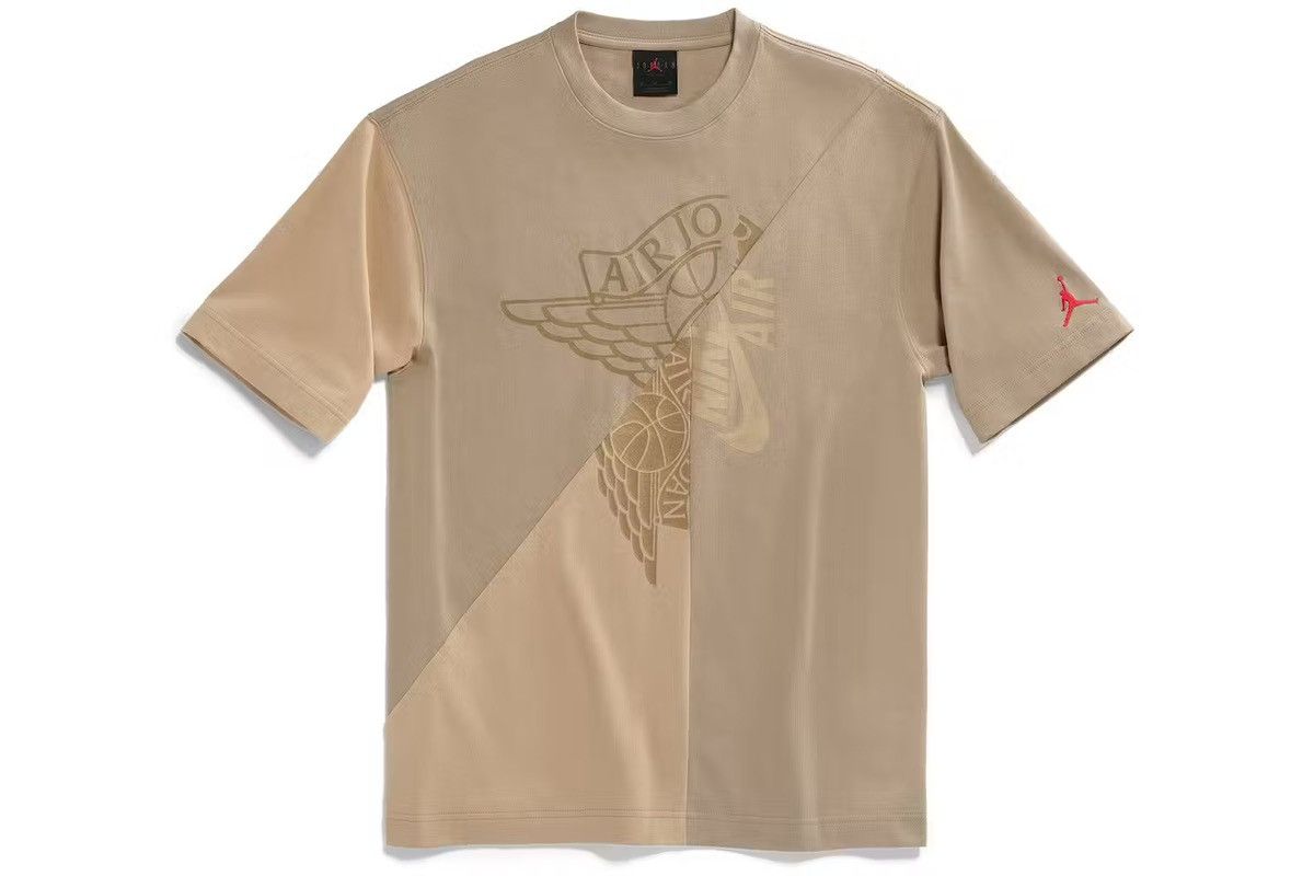 image of Nike x Travis Scott Cactus Jack X Jordan T-Shirt in Beige, Men's (Size Large)