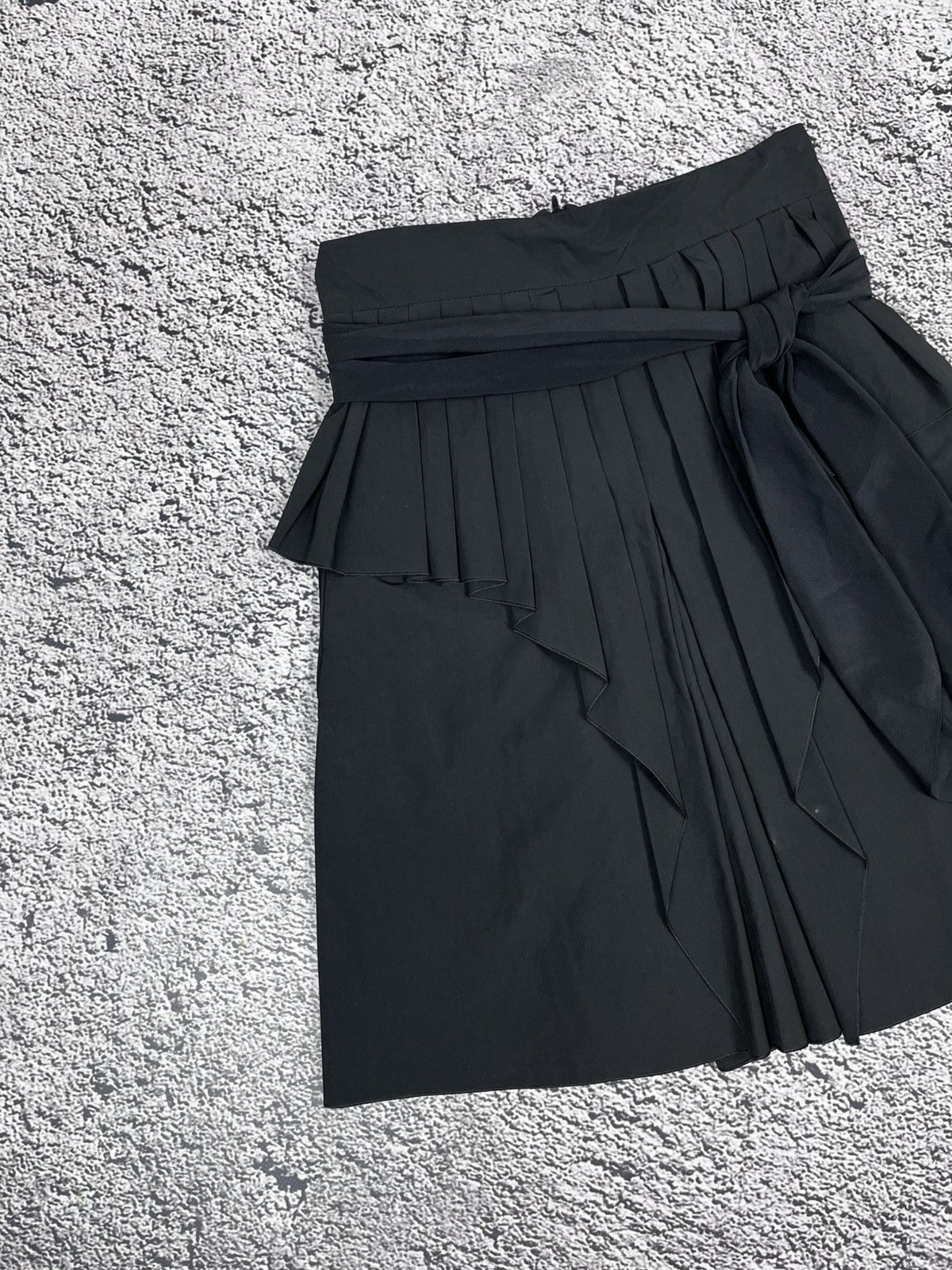 Sportmax Vintage Spotmax Max Mara pleated asymmetric belted skirt Size XS / US 0-2 / IT 36-38 - 3 Thumbnail