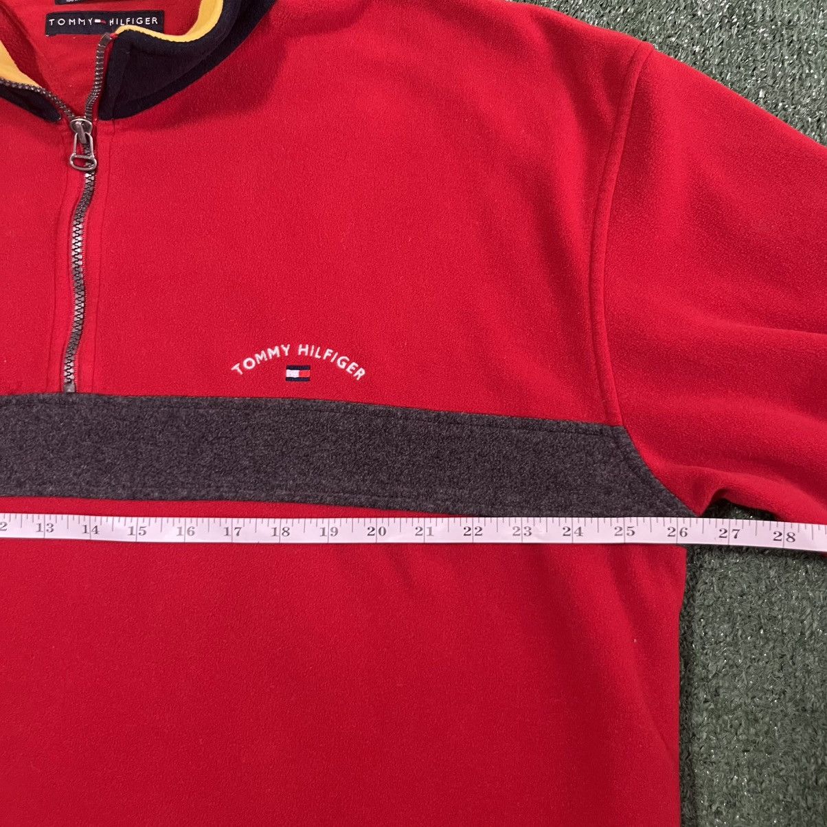 Tommy Hilfiger Vintage Fleece Red Tommy Hilfiger Collared Pullover Jacket Size US XXL / EU 58 / 5 - 5 Thumbnail