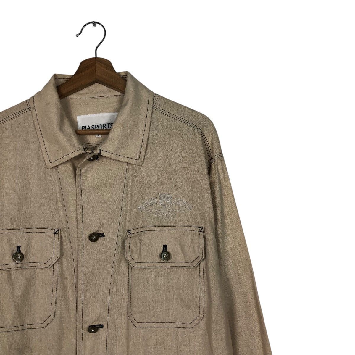 Japanese Brand 📌Double Tone Chore Worker Jacket Pia Sports Issey Miyake Size US M / EU 48-50 / 2 - 7 Thumbnail