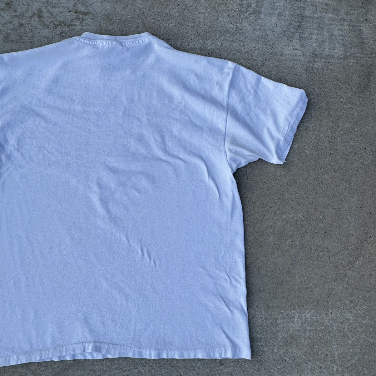 Apple × Stussy × Vintage Vintage 90s White Terminator Humor Single Stitch Tee XL Size US XL / EU 56 / 4 - 13 Thumbnail