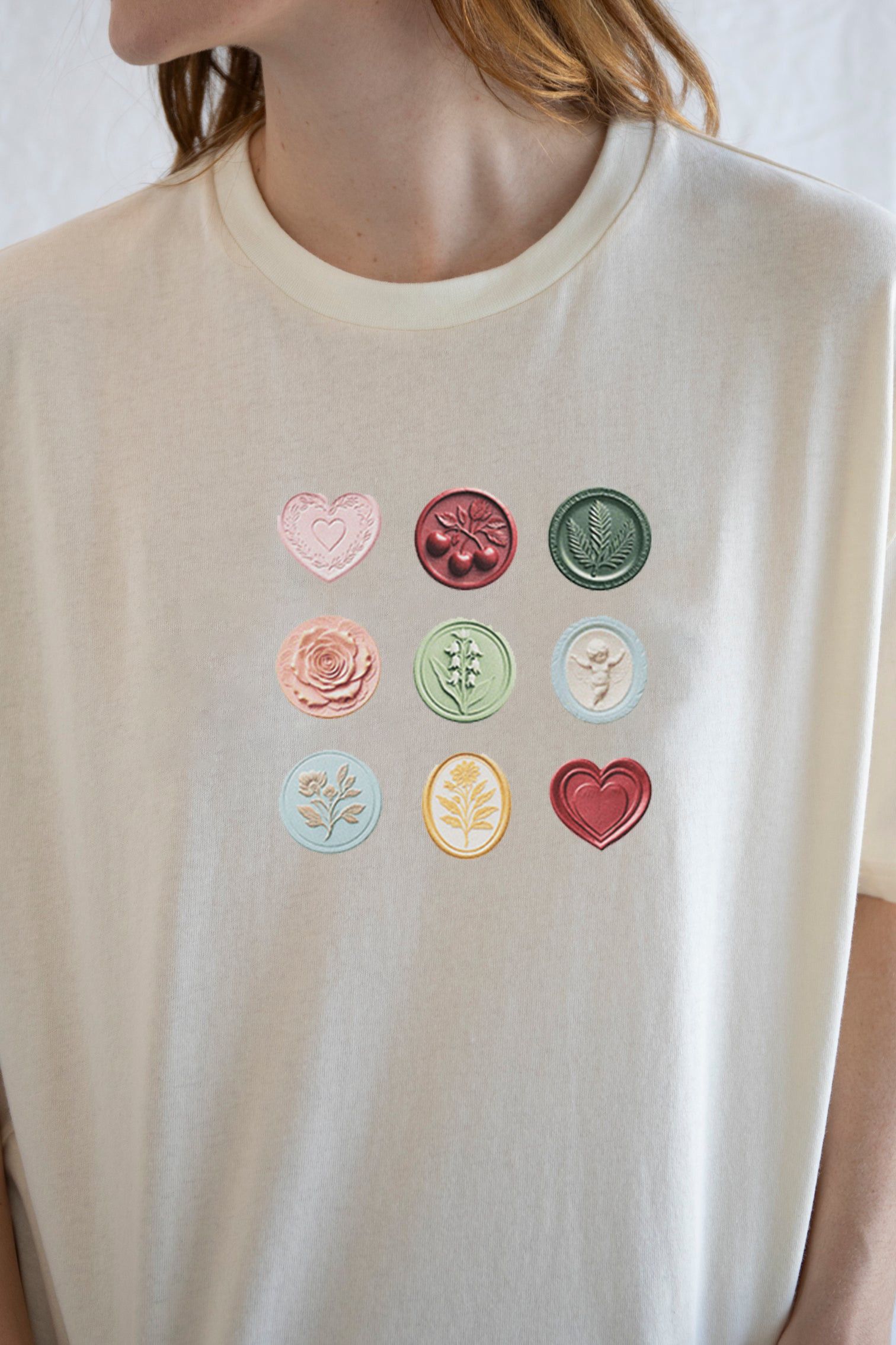 Designer × Vintage Sealed With A Kiss Tee | Romantic Edge, Graphic Attitude Size L / US 10 / IT 46 - 3 Thumbnail