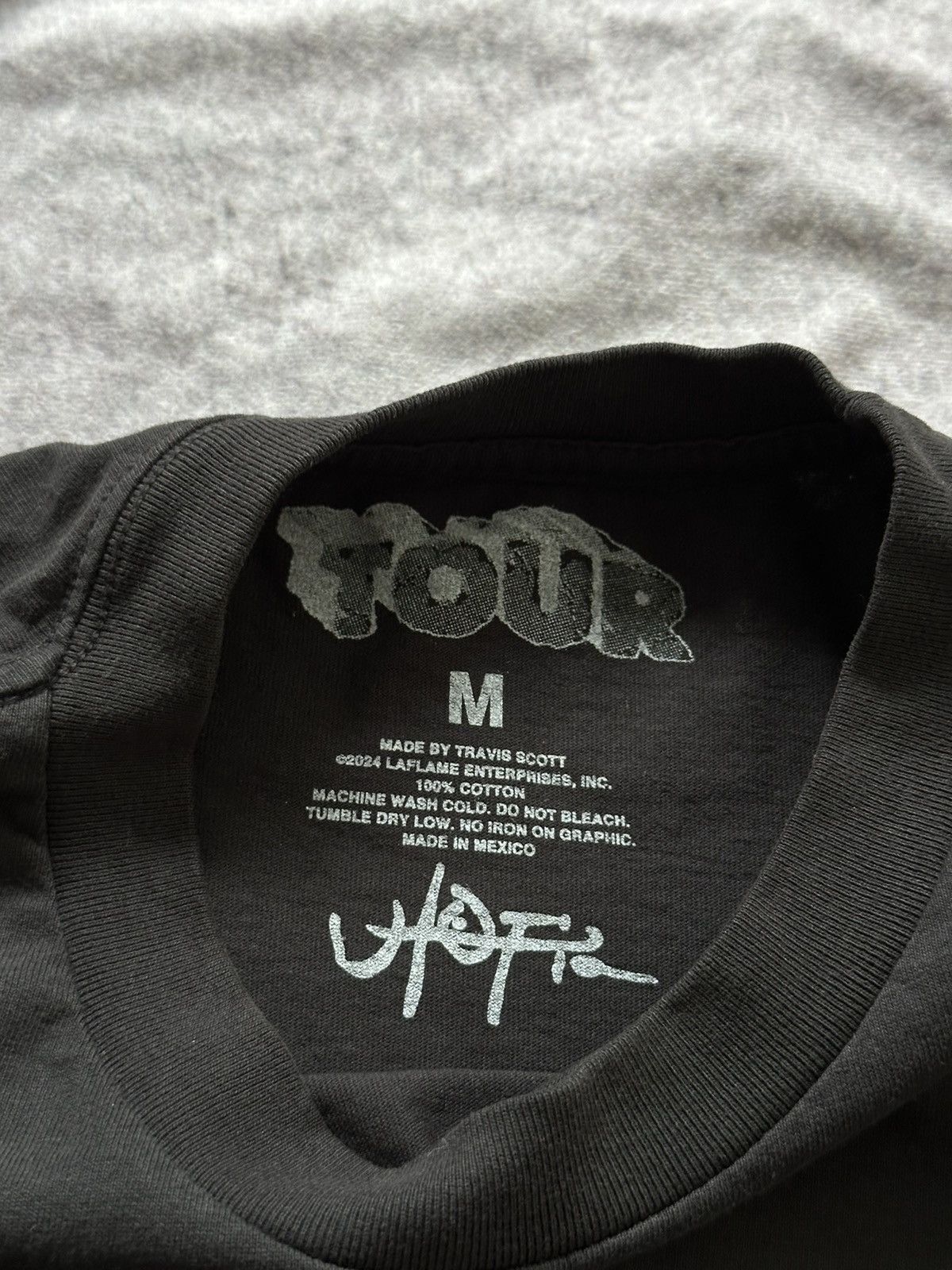 Travis Scott Travis Scott Utopia Black Delestro 2023 Tour Merch Shirt Size US M / EU 48-50 / 2 - 12 Thumbnail
