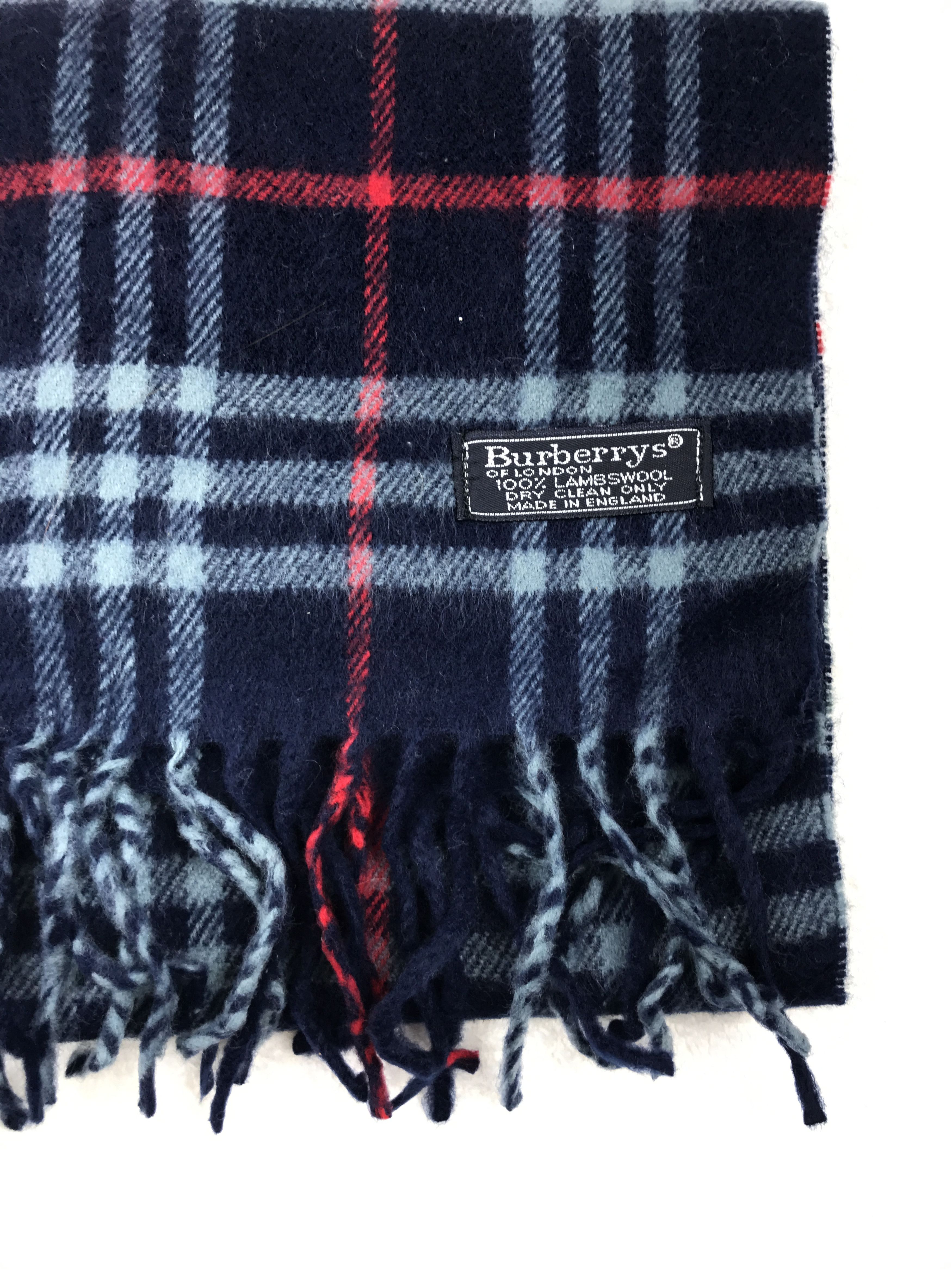 Burberry × Vintage Vintage Burberry Scarf Muffler Wool Cashmere Novacheck Size ONE SIZE - 3 Thumbnail