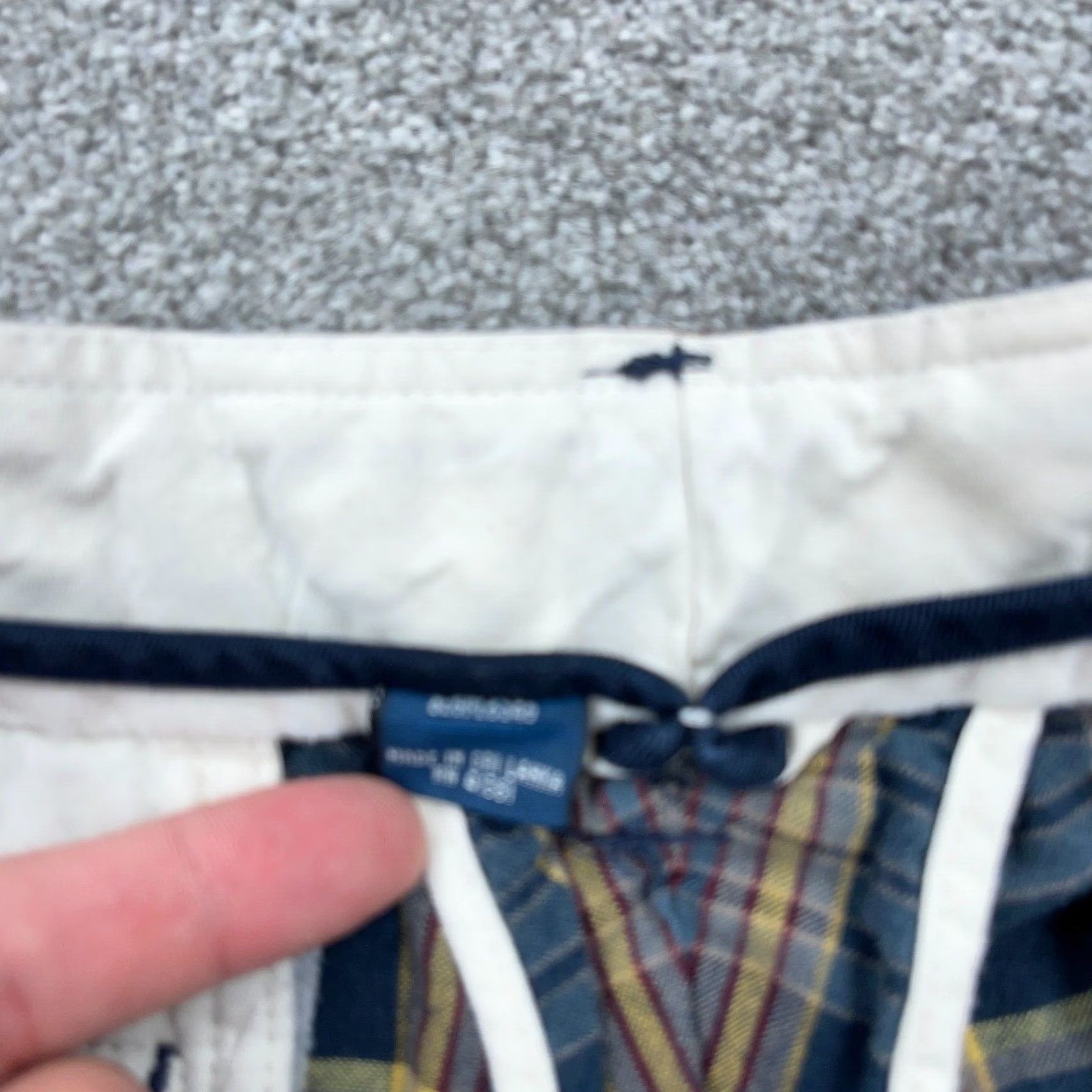 Polo Ralph Lauren VINTAGE Polo Ralph Lauren Chino Shorts Men 32 Blue Plaid Classic Casual Knit Summer Size US XS / EU 42 / 0 - 4 Thumbnail