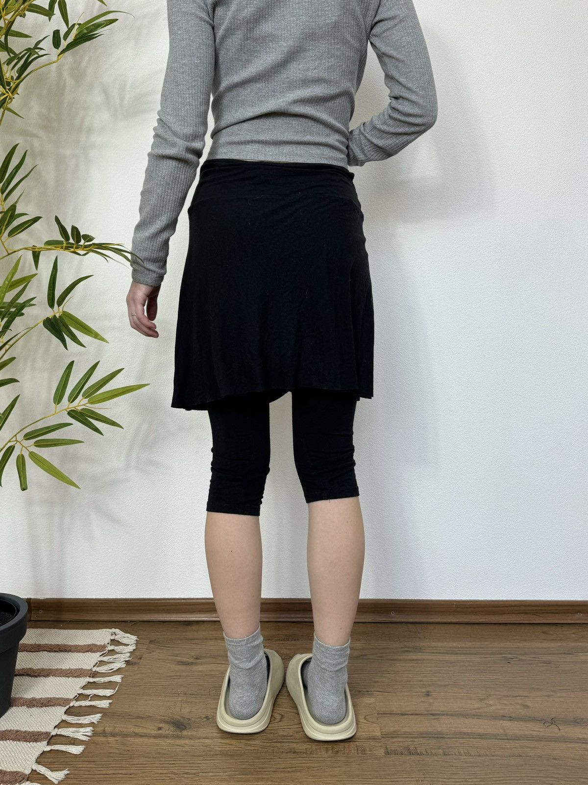 Morgan De Toi VINTAGE MORGAN DE TOI FRANCE MINI SKIRT x LEGGINGS Size 26" / US 2 / IT 38 - 3 Thumbnail
