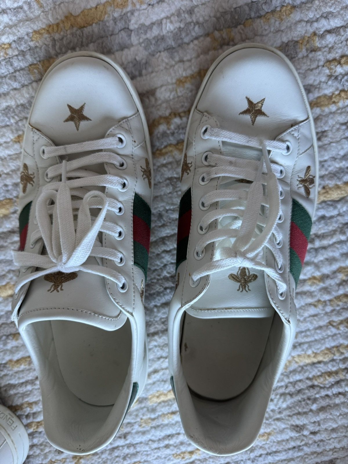 Gucci Gucci Ace Bees & Stars Sneakers Size US 8 / EU 41 - 1 Thumbnail