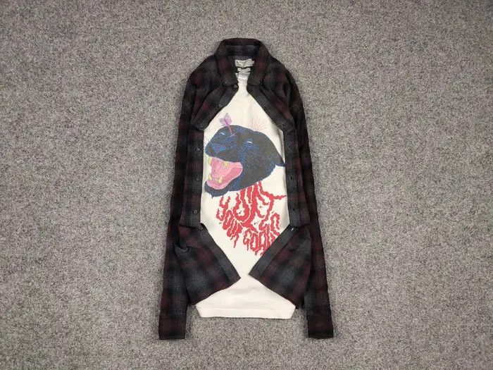Flannel Vintage Flannel Shirt Plaid Checkered Travis Scott Y2K Size US L / EU 52-54 / 3 - 1 Thumbnail