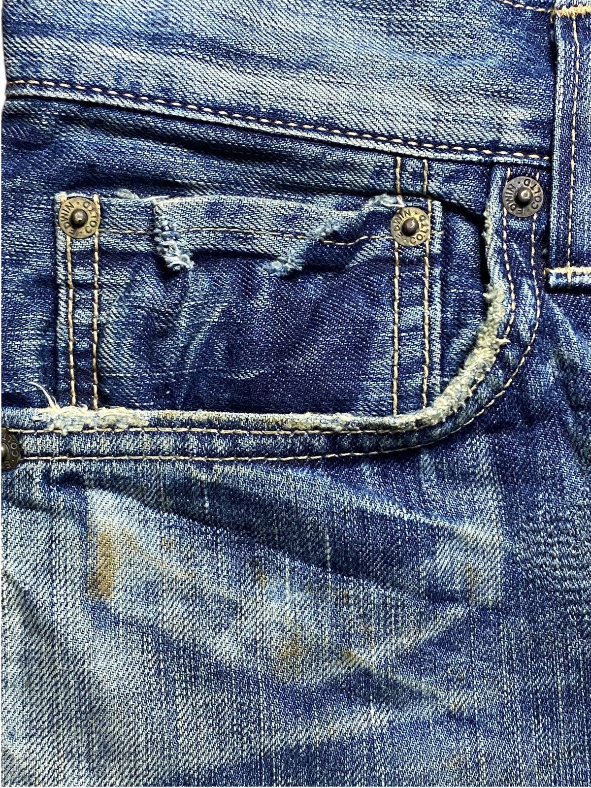 Edwin Edwin Vintage Special Unique Fade Distressed Loose Jeans Size US 30 / EU 46 - 12 Thumbnail