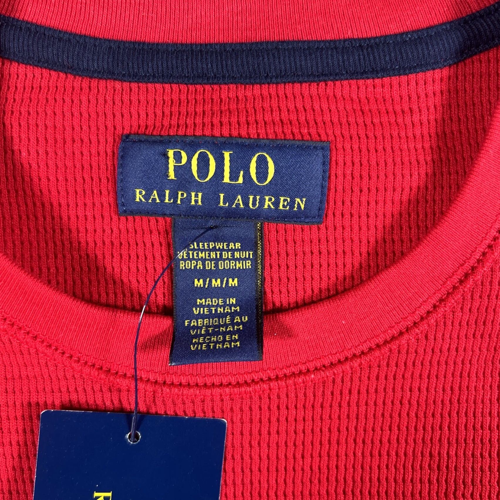 Polo Ralph Lauren VINTAGE Polo Ralph Lauren Pullover Sweater Crew Neck Mens M Red Sleepwear Size US M / EU 48-50 / 2 - 2 Thumbnail