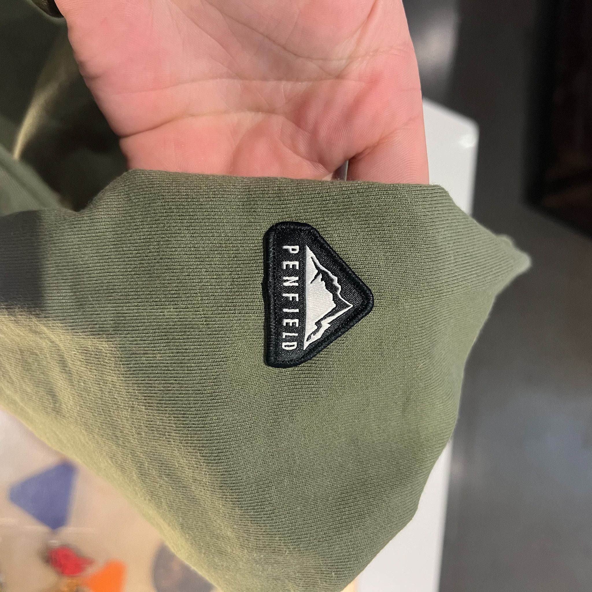 Penfield Penfield French Terry Crewneck Olive • M Size US M / EU 48-50 / 2 - 2 Thumbnail