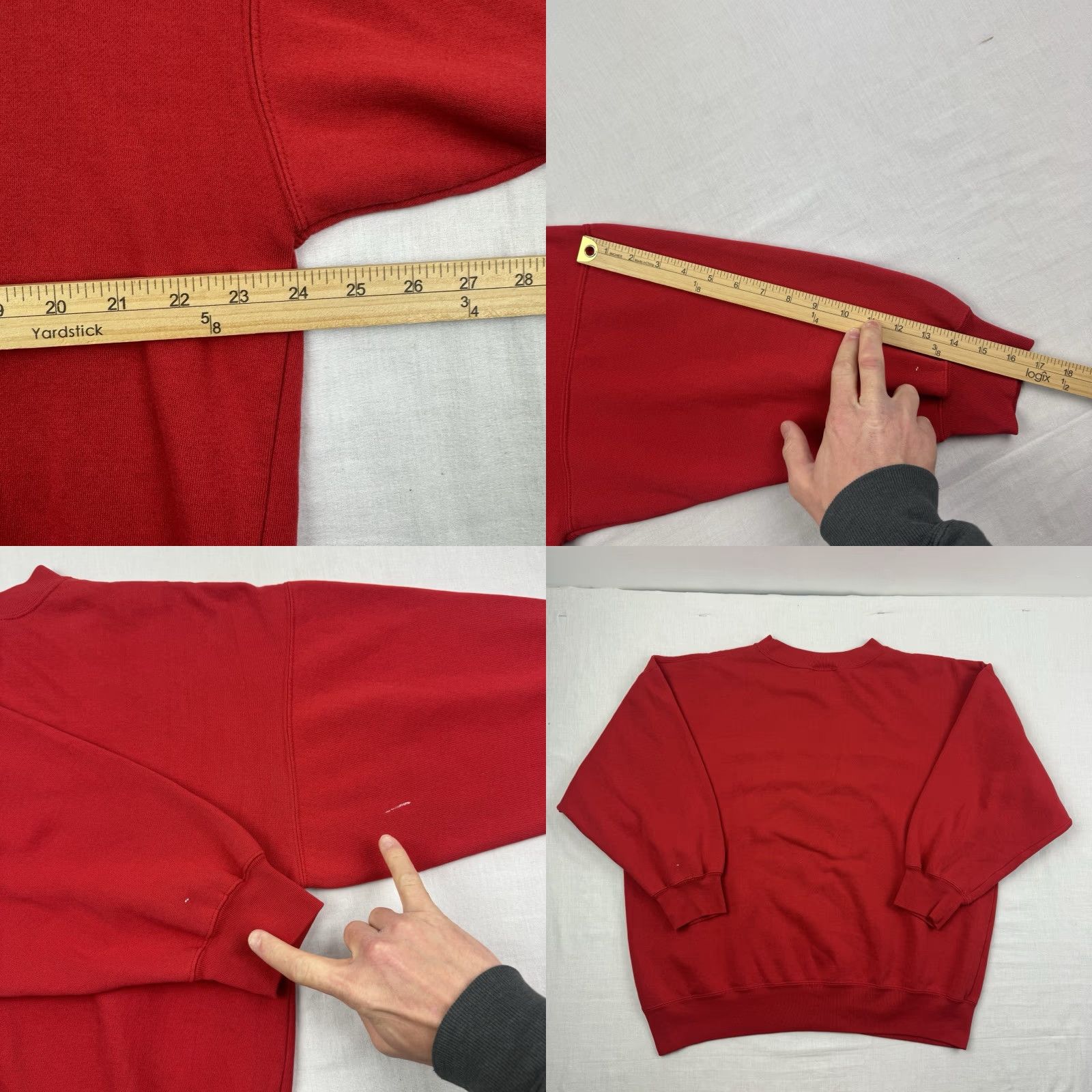 Vintage VINTAGE Limited Jeans Sweatshirt Womens Large Crewneck Embroidery Hipster 90s Red Pullover) Size L / US 10 / IT 46 - 9 Thumbnail