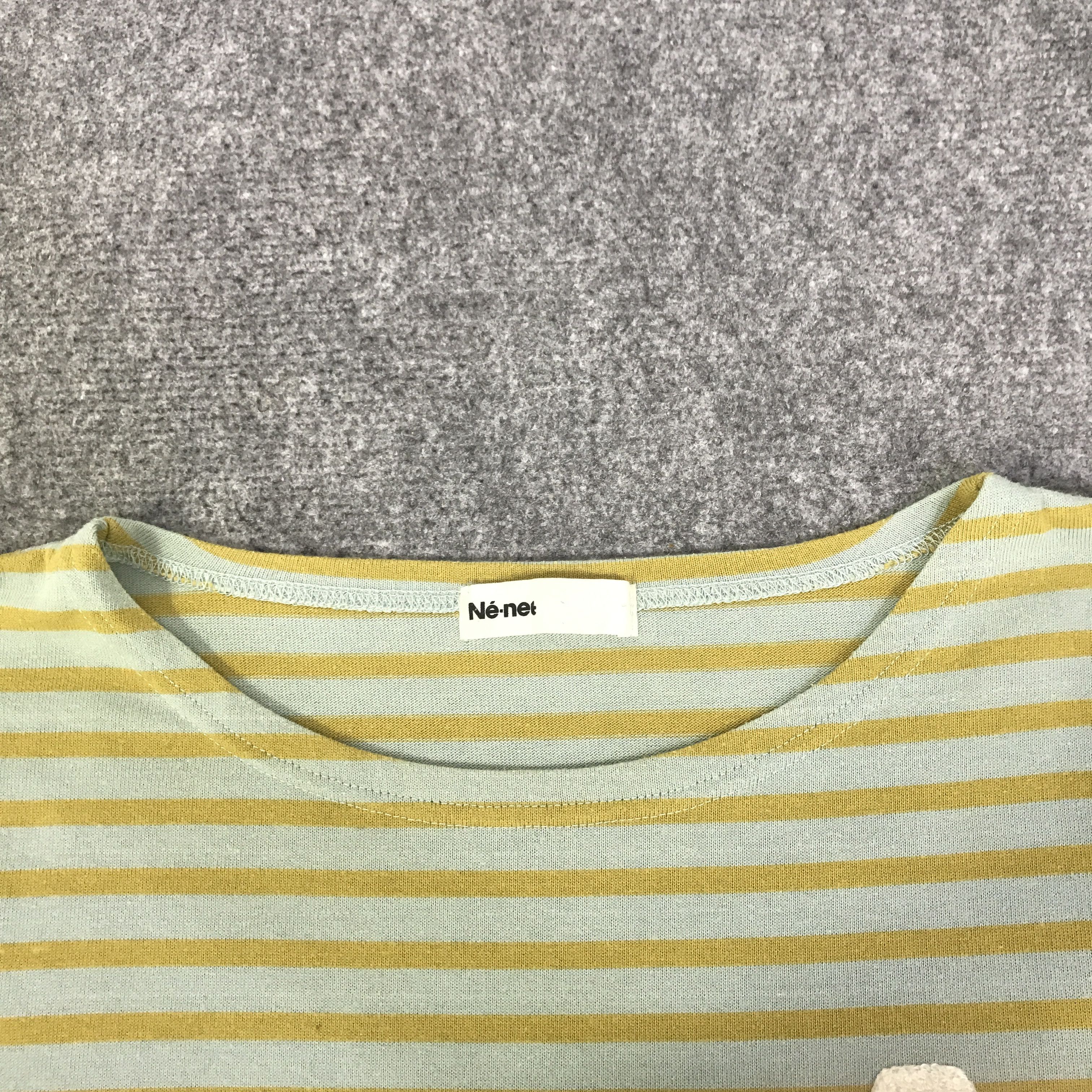 Ne-Net Ne-Net Issey Miyake Striped Design sweatshirt K87B12 Size US M / EU 48-50 / 2 - 5 Thumbnail