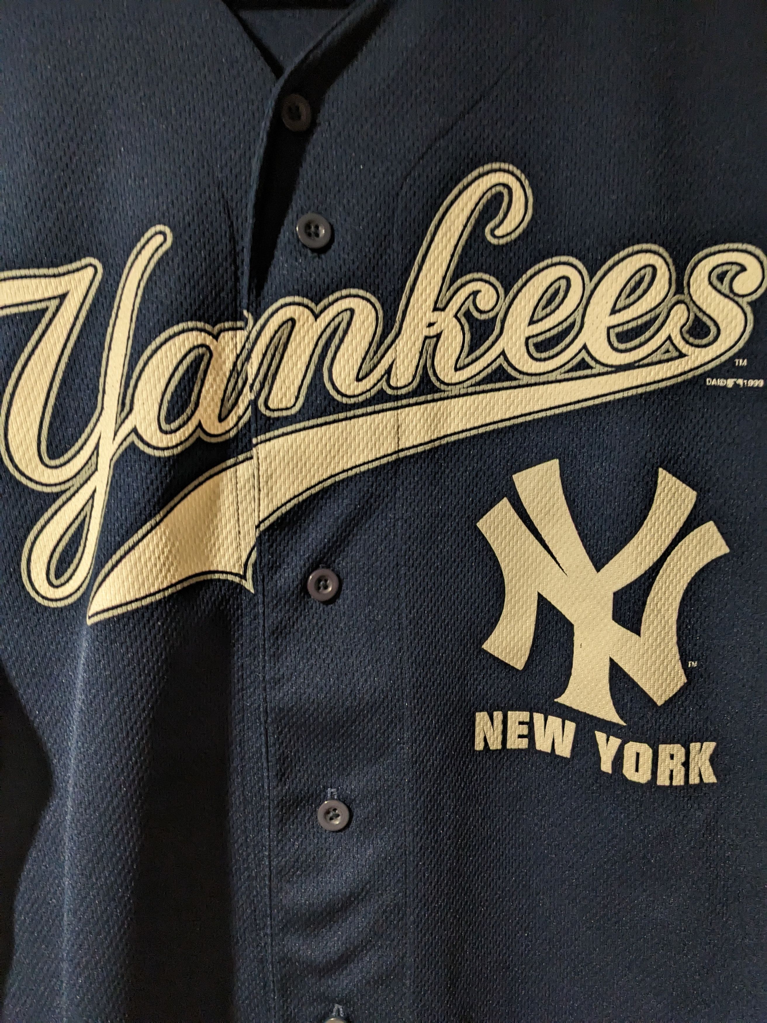 MLB × Vintage Vintage 1999 New York Yankees Williams MLB Baseball Jersey Size US L / EU 52-54 / 3 - 5 Thumbnail