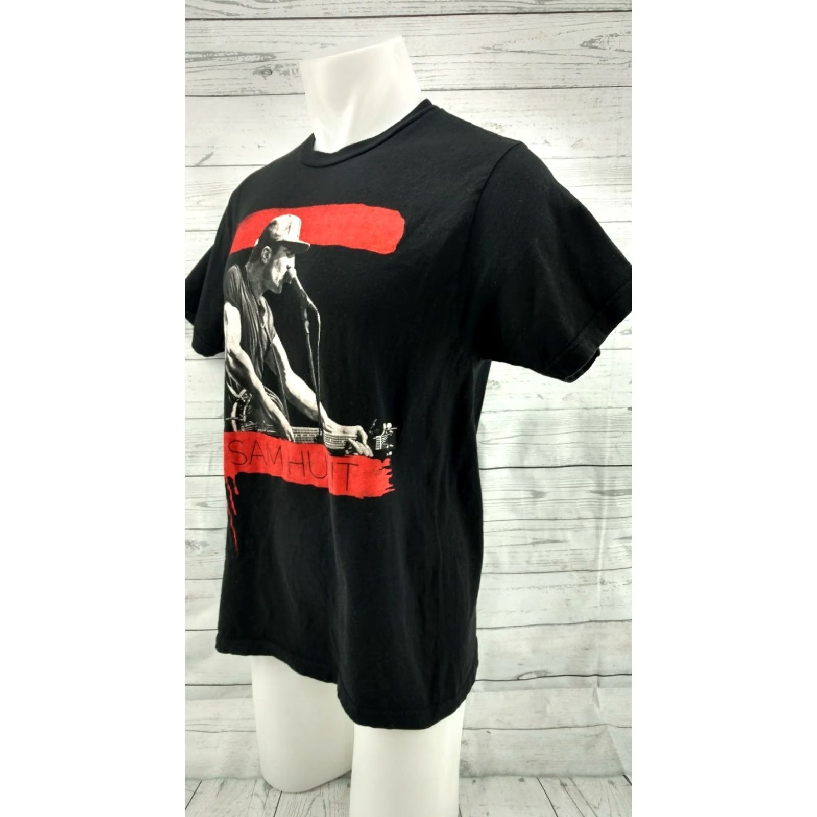 Tultex Sam Hunt Summer 2015 Concert Tour T-shirt Large Mens Black Short Sleeve 100% Cotton Tultex Basic Tee Short Sleeve Shirt Size L / US 10 / IT 46 - 3 Thumbnail