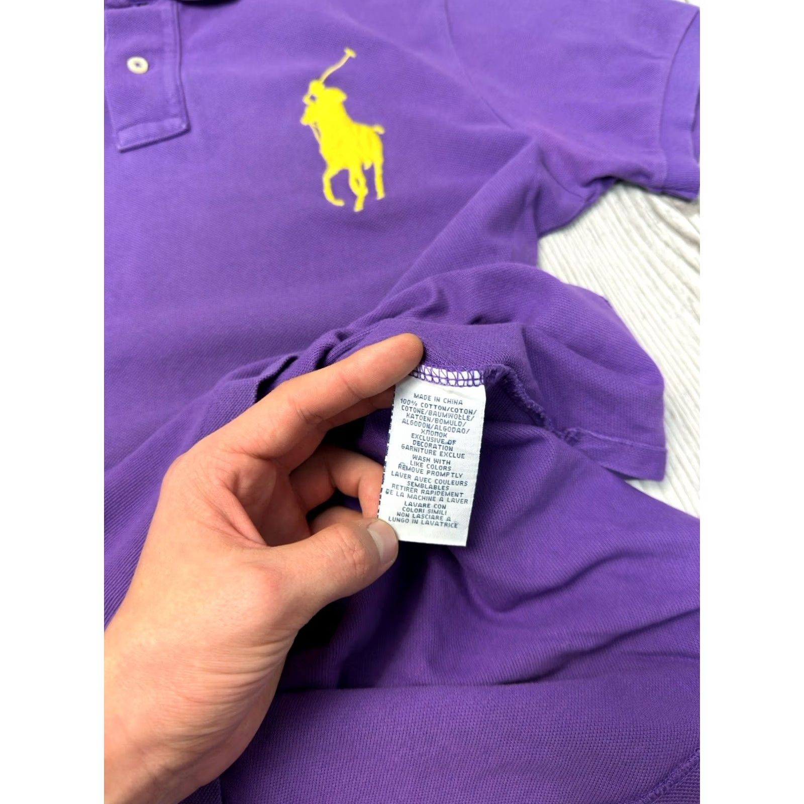 Ralph Lauren VINTAGE Polo Ralph Lauren Big Pony Polo Shirt M Purple Mens 90s Classic Streetwear USA Y2K Europe Size US M / EU 48-50 / 2 - 4 Thumbnail