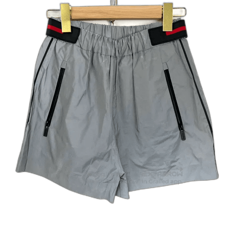 Prada Gray Nylon Velcro Shorts for Men.