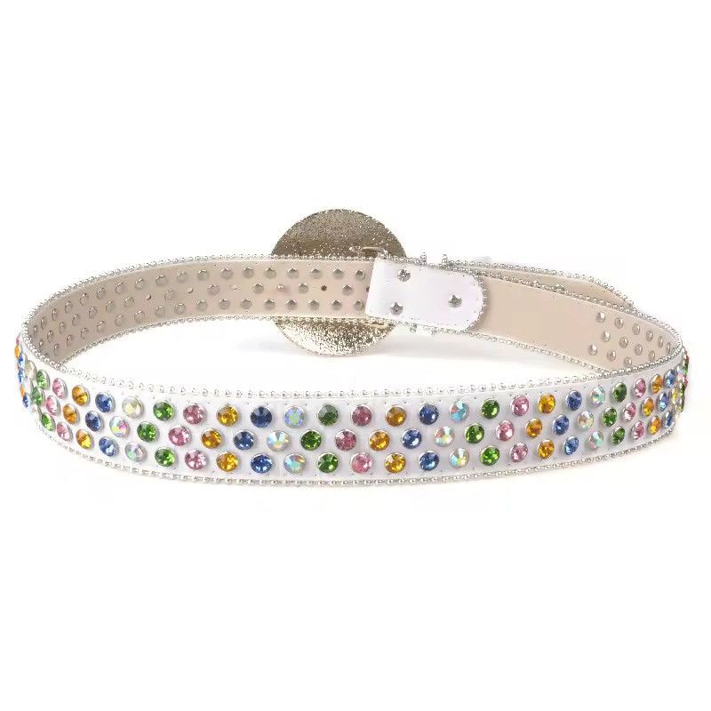 Vintage Punk Gothic Diamond Rhinestone Belt Size ONE SIZE - 5 Thumbnail