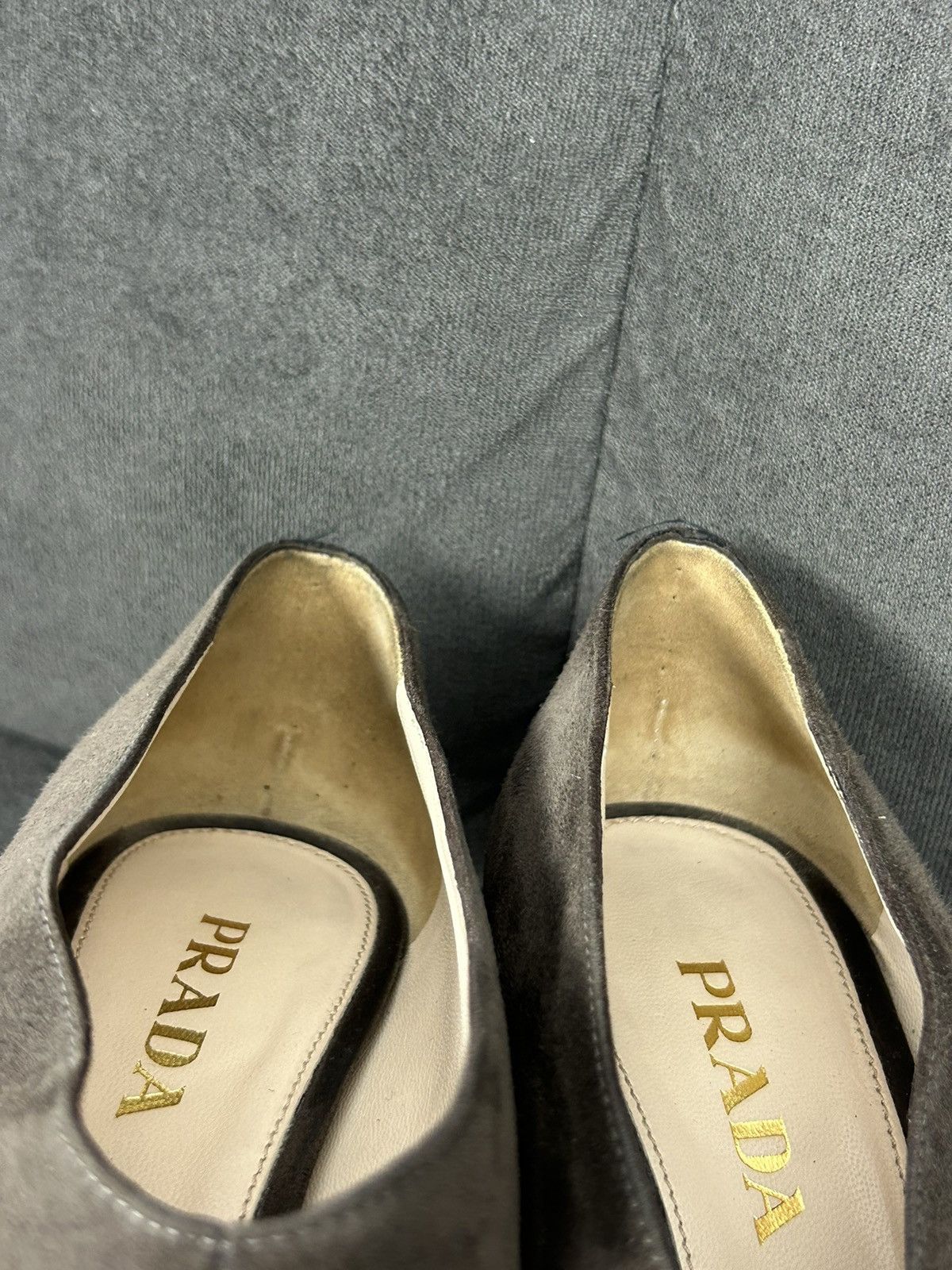 Prada Prada Luxury Brown Suede Ankle Boots High Heels Size US 6 / IT 36 - 11 Thumbnail