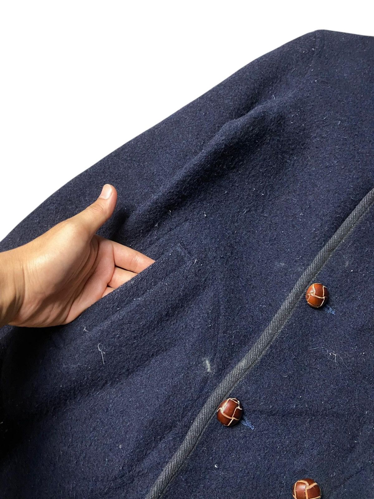 Danton Danton Vetements De Travail Wool Mossa Peacoat (167) Size US XXS / EU 40 - 3 Thumbnail