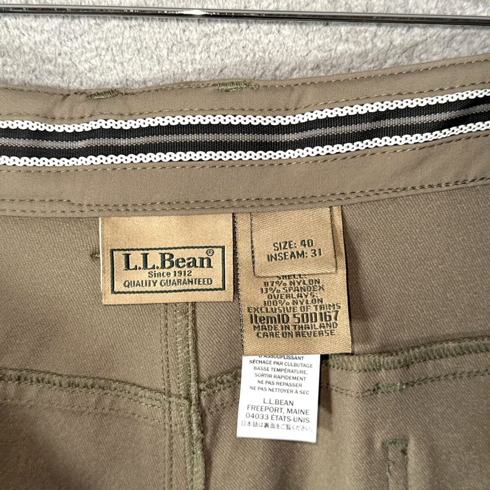 Vintage LL Bean Mens Pants 40x31 Ash Dark Mush Up Pro Nylon Briar Field Brush Size US 40 / EU 56 - 3 Thumbnail