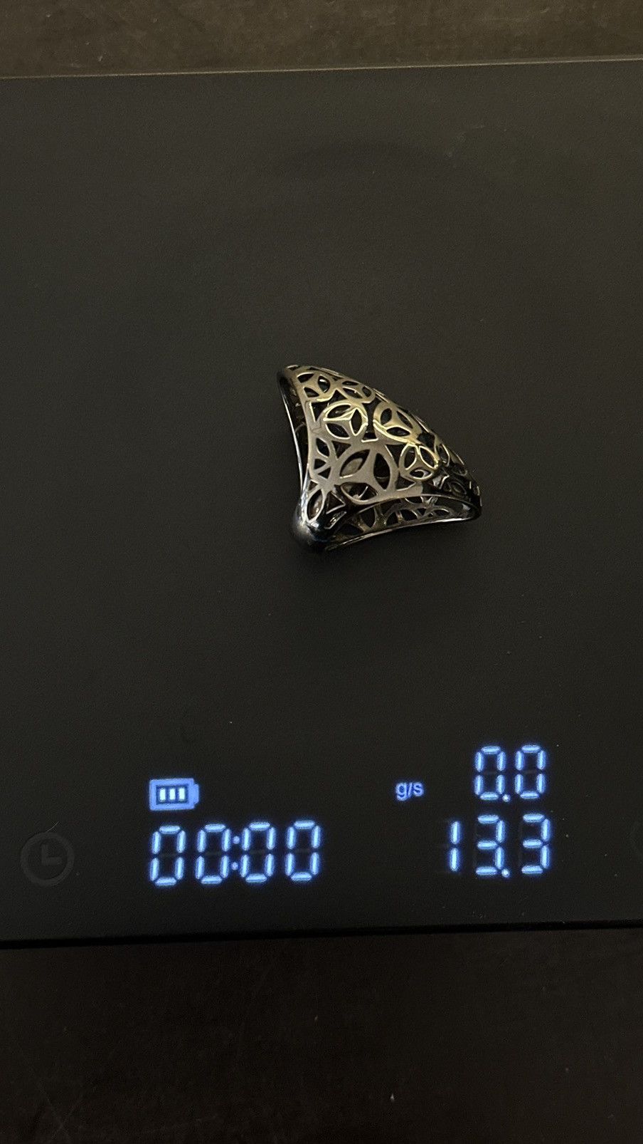 Other Di Modolo Sahara Ring - Pleated Black Rhodium & Silver Sz 7 Size ONE SIZE - 10 Thumbnail