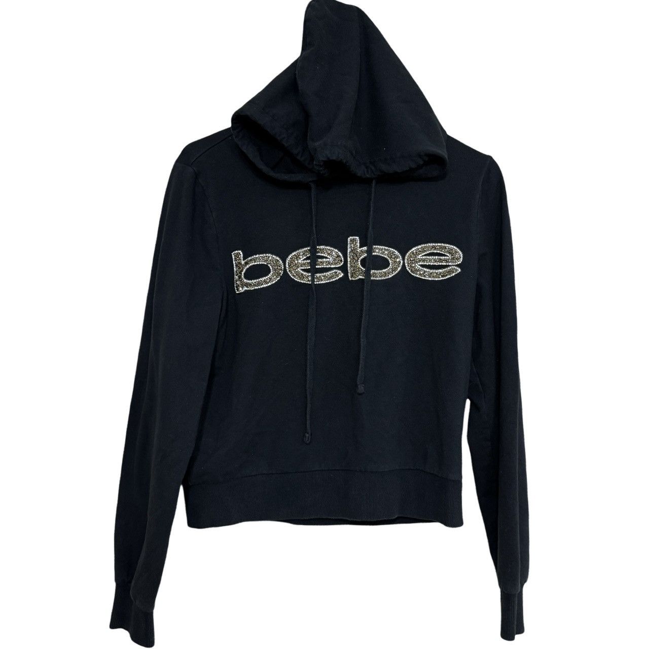Bebe Medium Black Bebe cropped hoodie Size M / US 6-8 / IT 42-44 - 1 Thumbnail