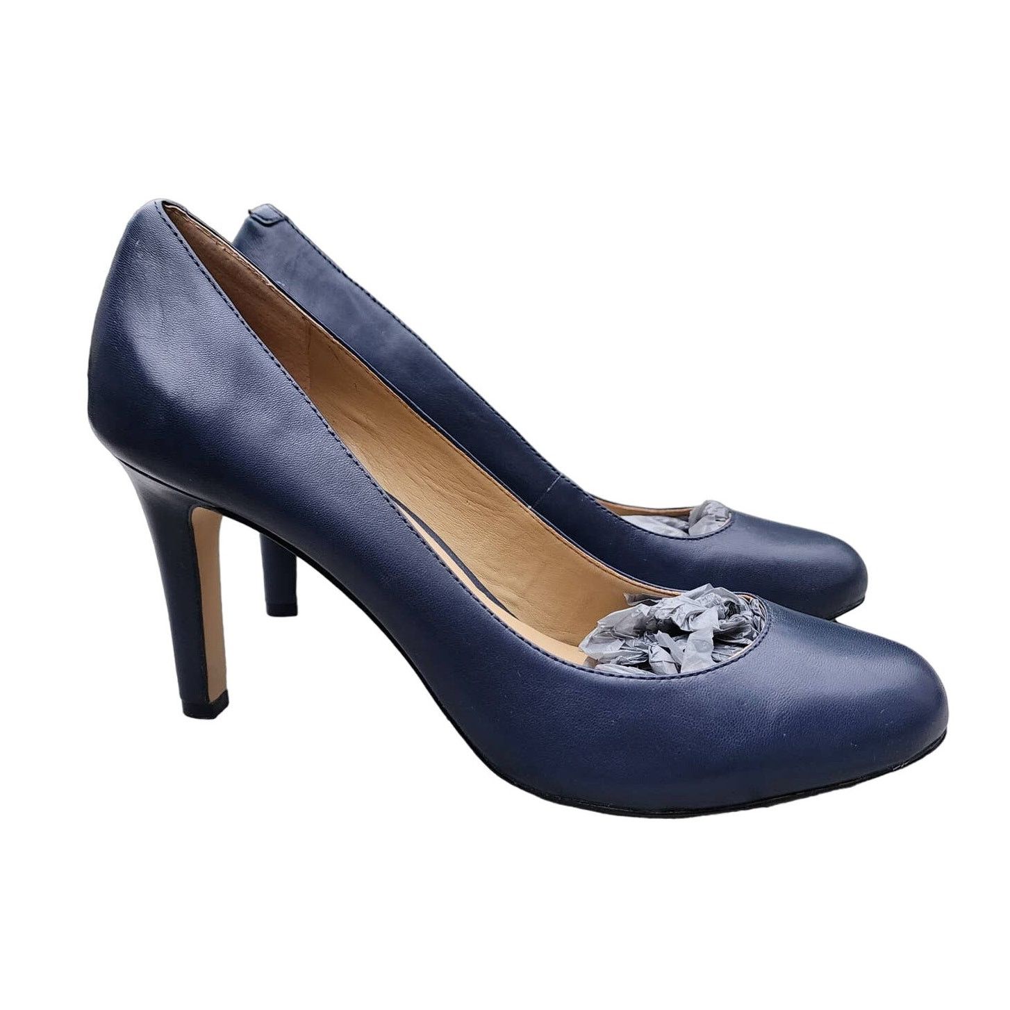 Ann Taylor Ann Taylor Classic Round Toe Leather Pumps Heels 9.5 Size US 9.5 / IT 39.5 - 1 Thumbnail