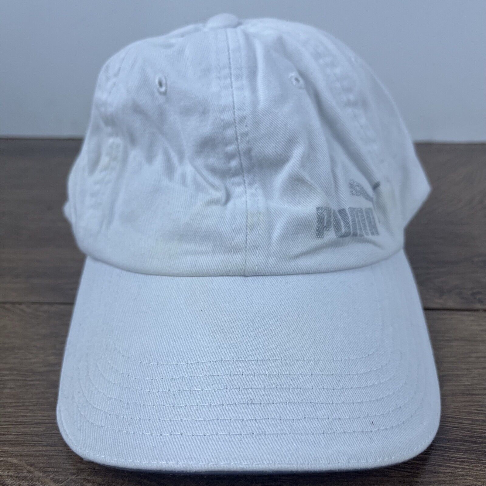 Puma PUMA Hat White Puma Athletic Hat White Hat Adjustable Adult Size ONE SIZE - 2 Thumbnail