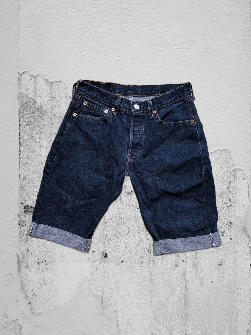 Levi's Levis 501 90s Shorts Blue Denim Button Fly Size 28" / US 6 / IT 42 - 1 Thumbnail