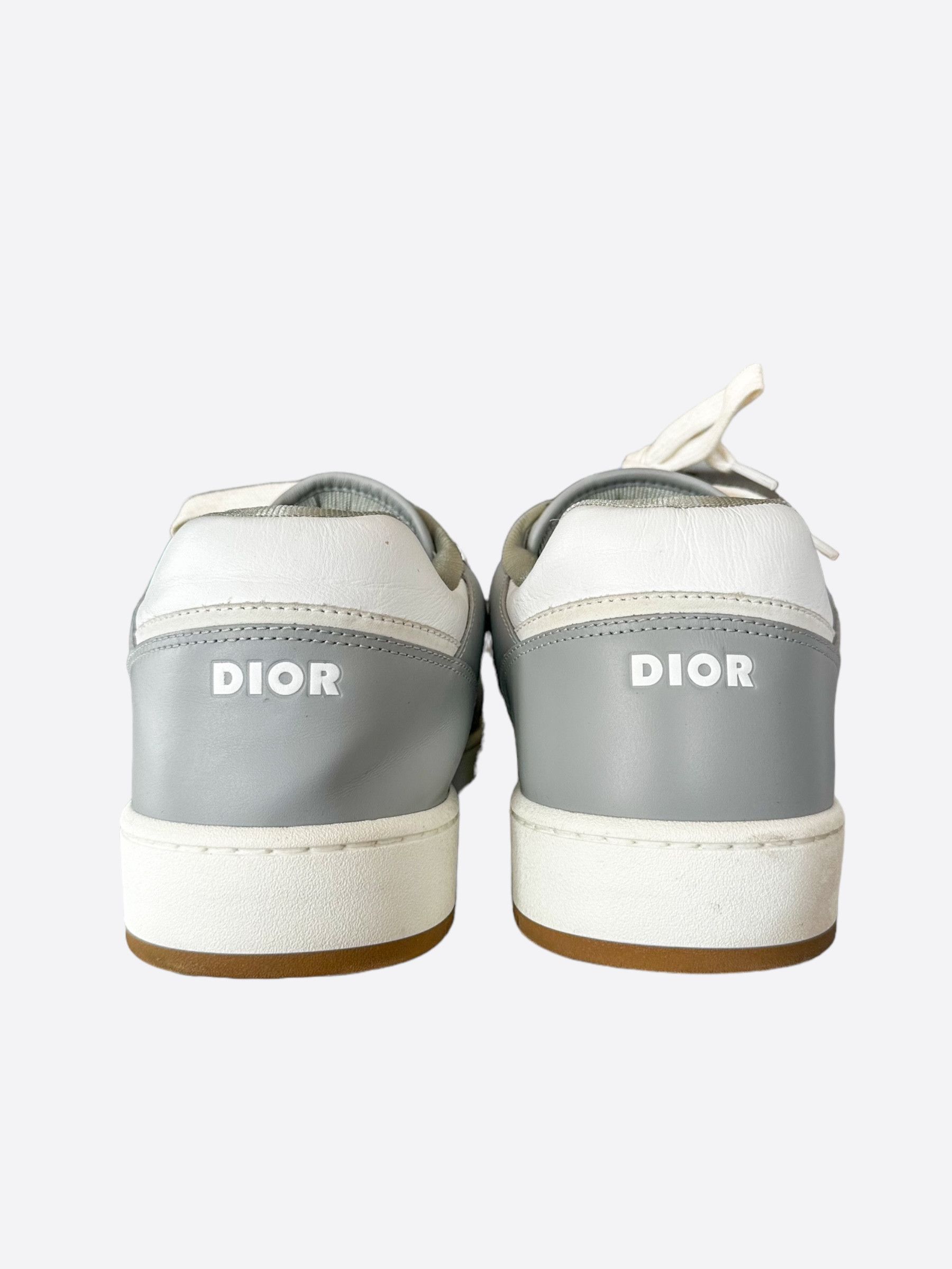 Dior Dior Grey & White Oblique B27 Sneakers Size US 15 / EU 48 - 4 Thumbnail