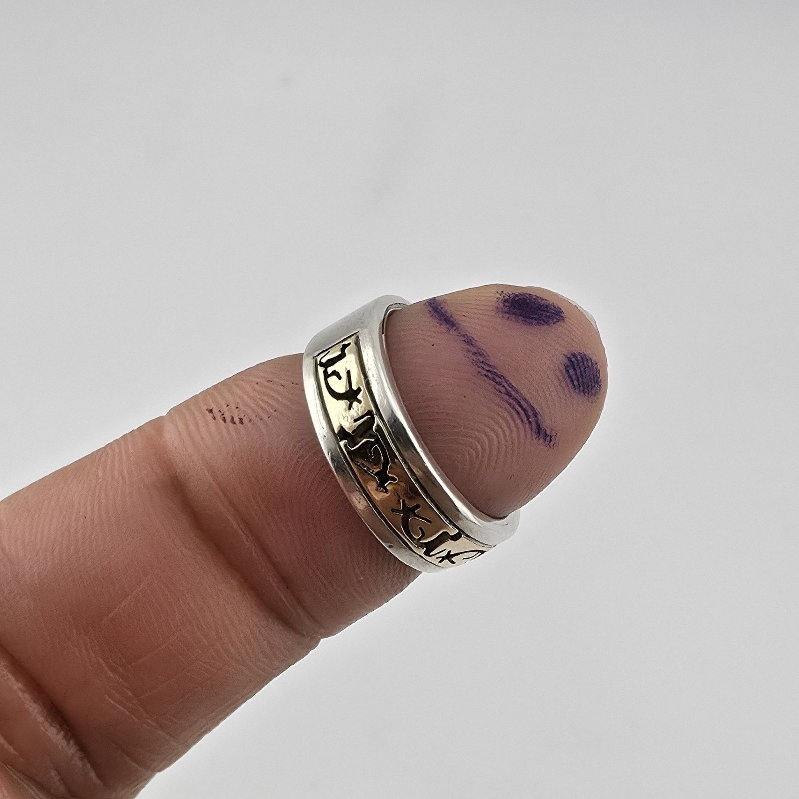 Other P Skeets Navajo Sterling Silver 14K Gold Kokopelli Ring 5.5 Size ONE SIZE - 1 Thumbnail