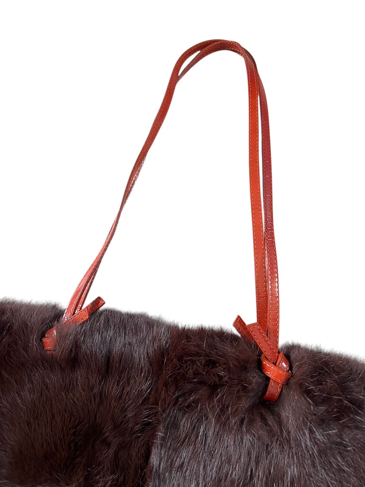 Yohji Yamamoto 1990 Ined Homme Rabbit Fur Shoulder Bag Size ONE SIZE - 6 Thumbnail