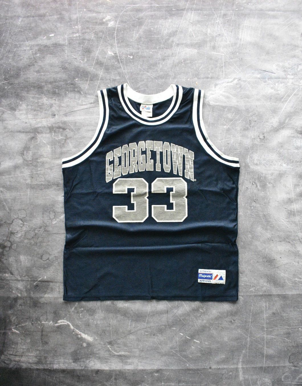 Majestic Vintage 90s Georgetown U Alonzo Mourning Majestic Jersey Size US XL / EU 56 / 4 - 1 Thumbnail
