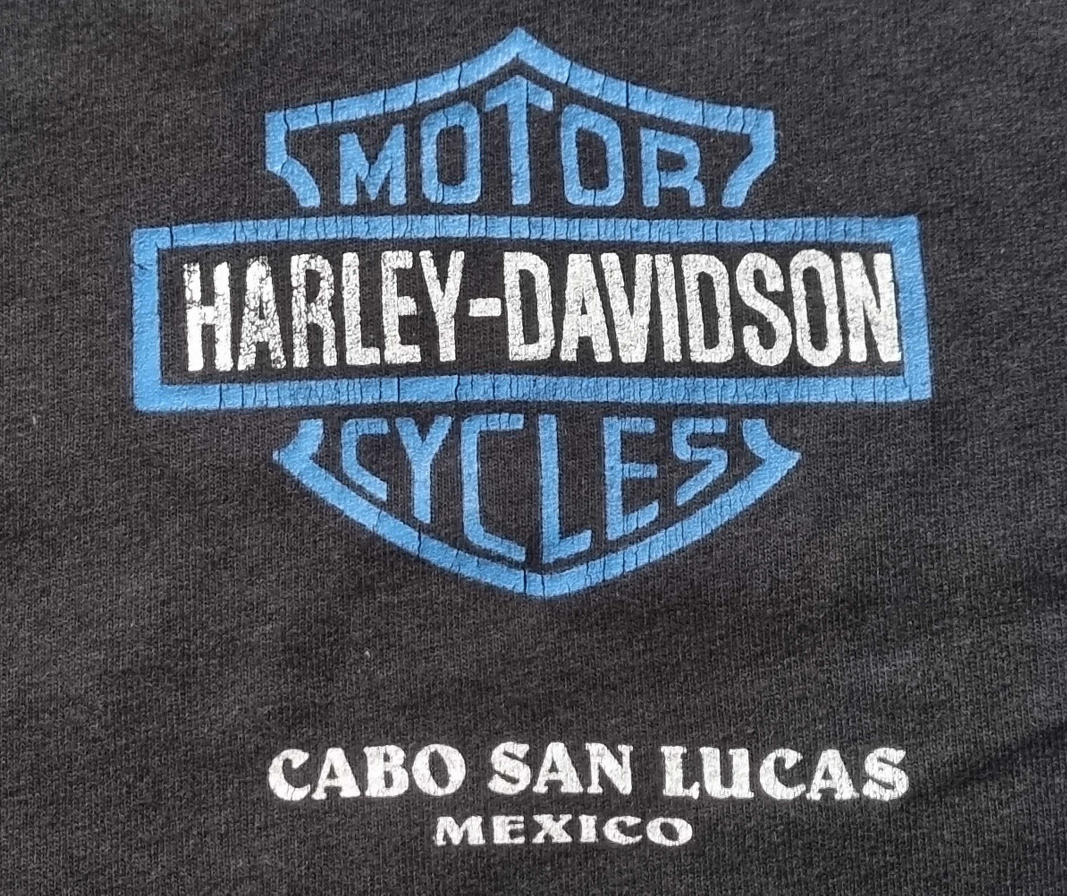 Harley Davidson × Vintage Vtg 90s Harley Davidson Cafe Cabo San Lucas Mexico T Shirt Size US L / EU 52-54 / 3 - 7 Thumbnail
