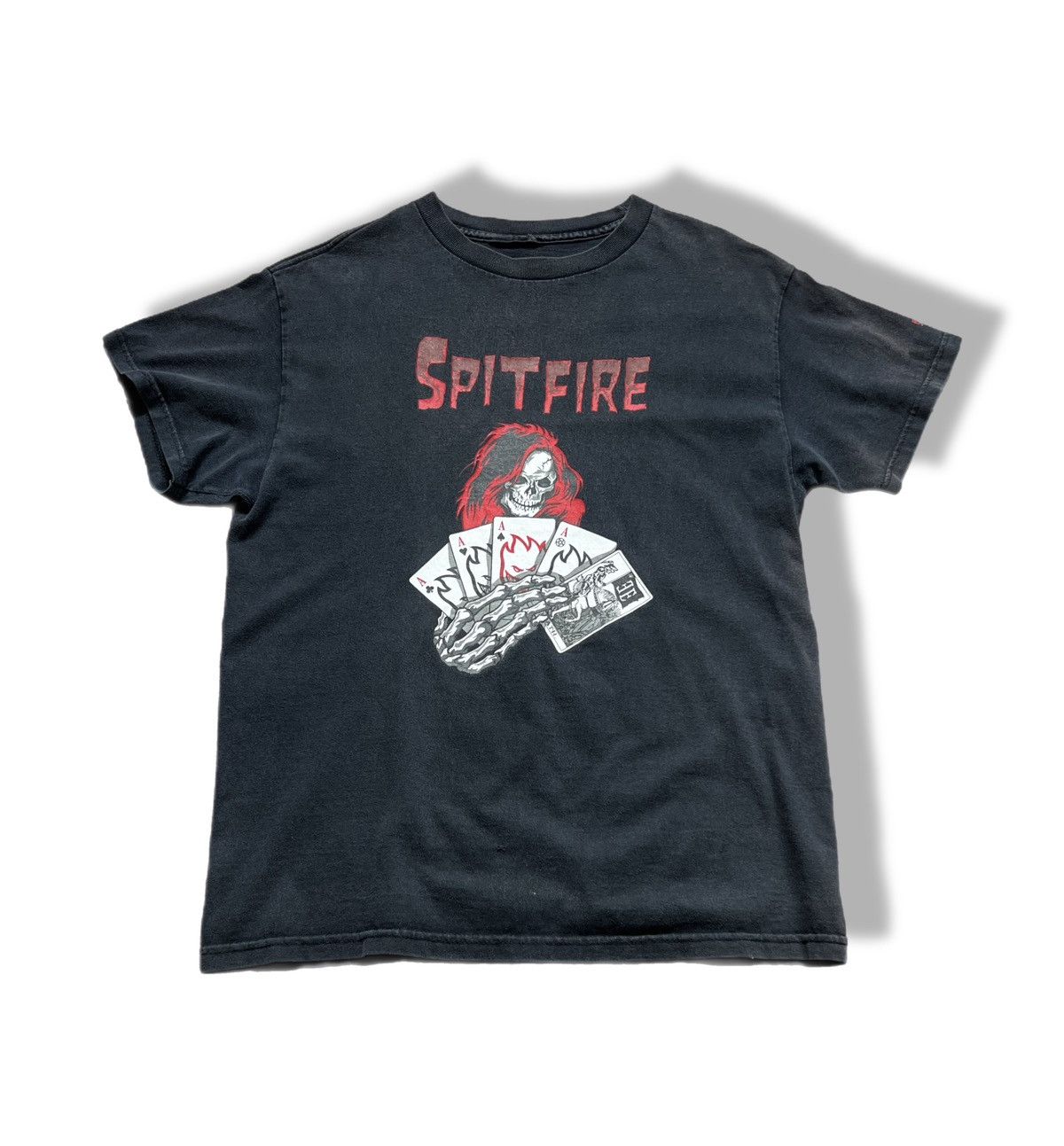 00s SPITFIRE Logo S/S Tee 緑 L スピットファイア 半袖 Tシャツ
