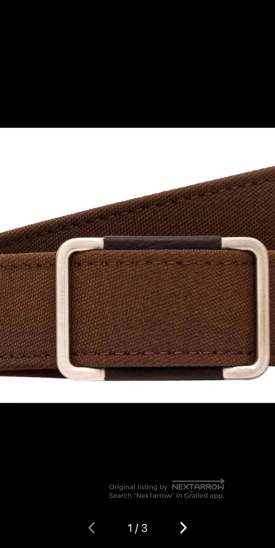 Loro Piana Loro Piana Men's 3CM Brown Leather Belt. Size ONE SIZE - 9 Thumbnail