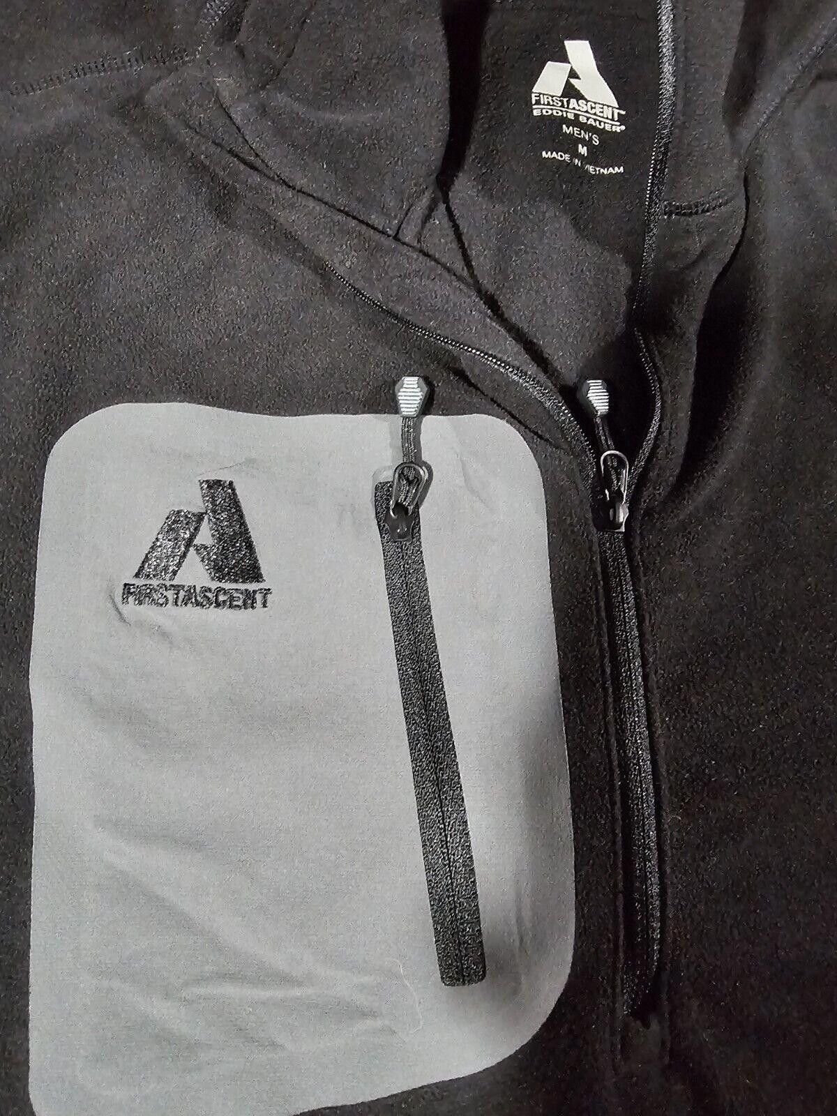 Eddie Bauer Eddie Bauer First Ascent Fleece Pullover Med 1/2 Zip Black Size US 32 / EU 48 - 2 Thumbnail