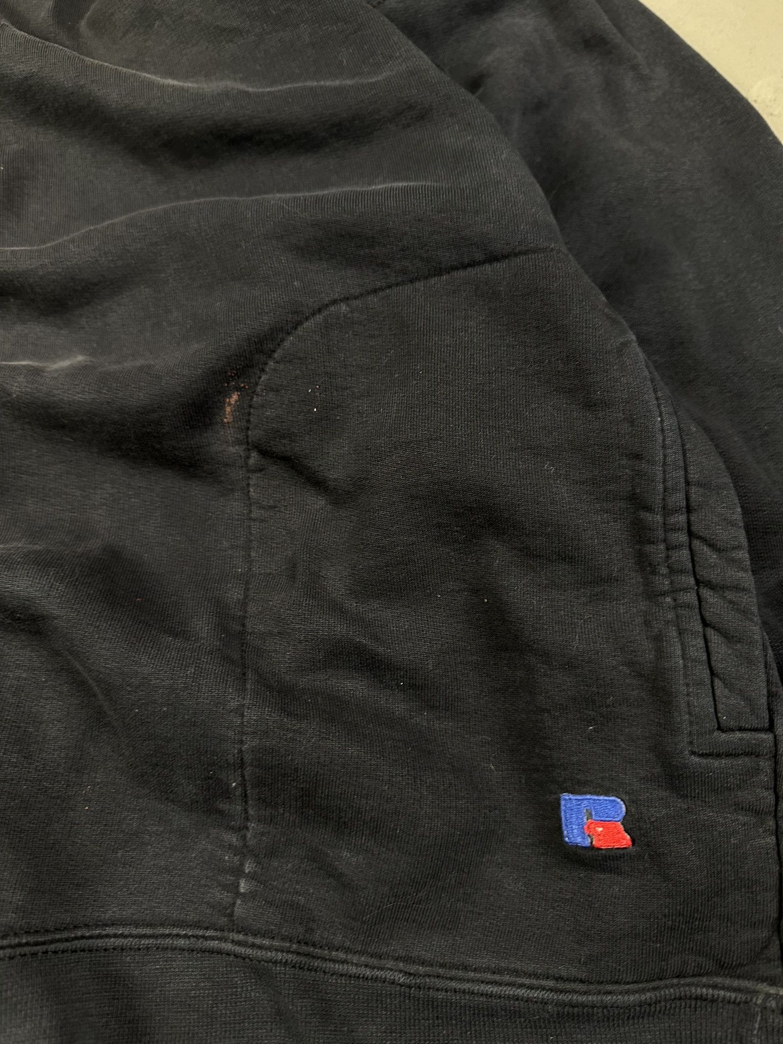 Russell Athletic 90s Vintage Russell Athletic Washed Faded Basic Boxy Hoodie Size US XL / EU 56 / 4 - 4 Thumbnail