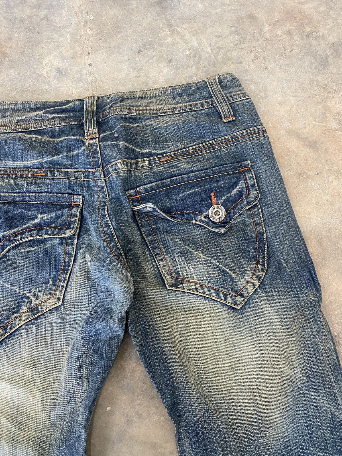 Hysteric Glamour × Japanese Brand × Le Grande Bleu (L.G.B.) Flare ☠️ Remix Wash Jeans punk Grunge LGB Rare Japan Size US 30 / EU 46 - 15 Thumbnail