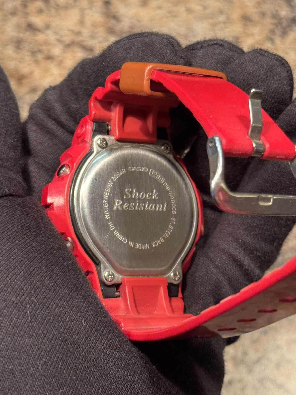 G Shock Casio G-Shock DW-6900 Red Gold Triple Graph Digital Watch Size ONE SIZE - 12 Thumbnail
