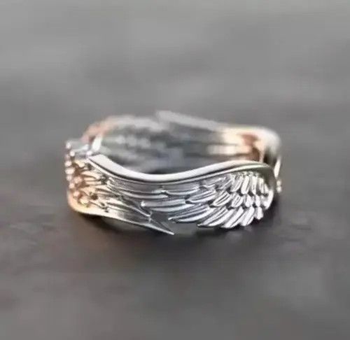 Jewelry × Vintage Streetwear Vintage Angel Wings Ring Size ONE SIZE - 4 Thumbnail