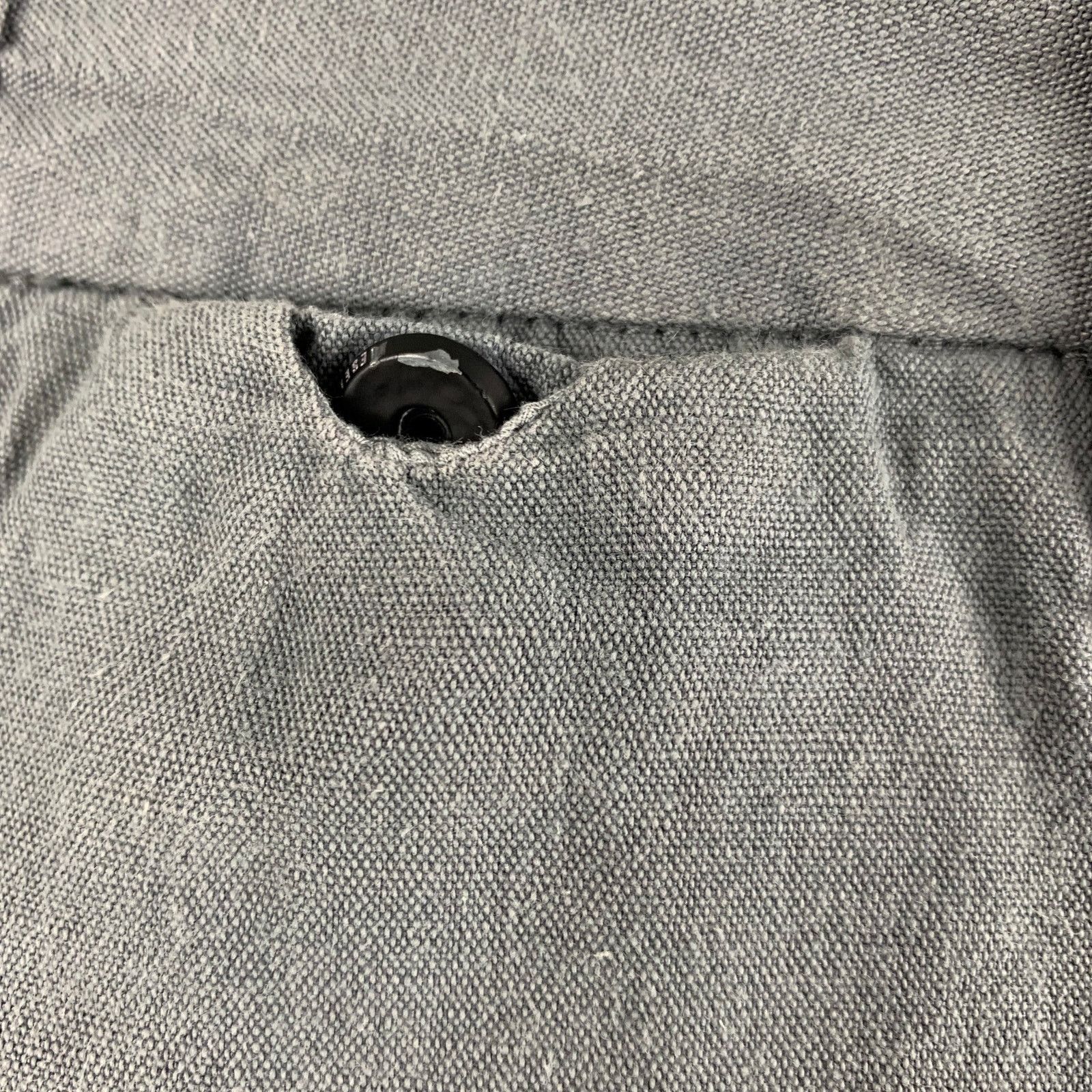 Diesel DIESEL Size 28 Grey Cotton Linen Button Fly Casual Pants Size US 28 / EU 44 - 5 Thumbnail