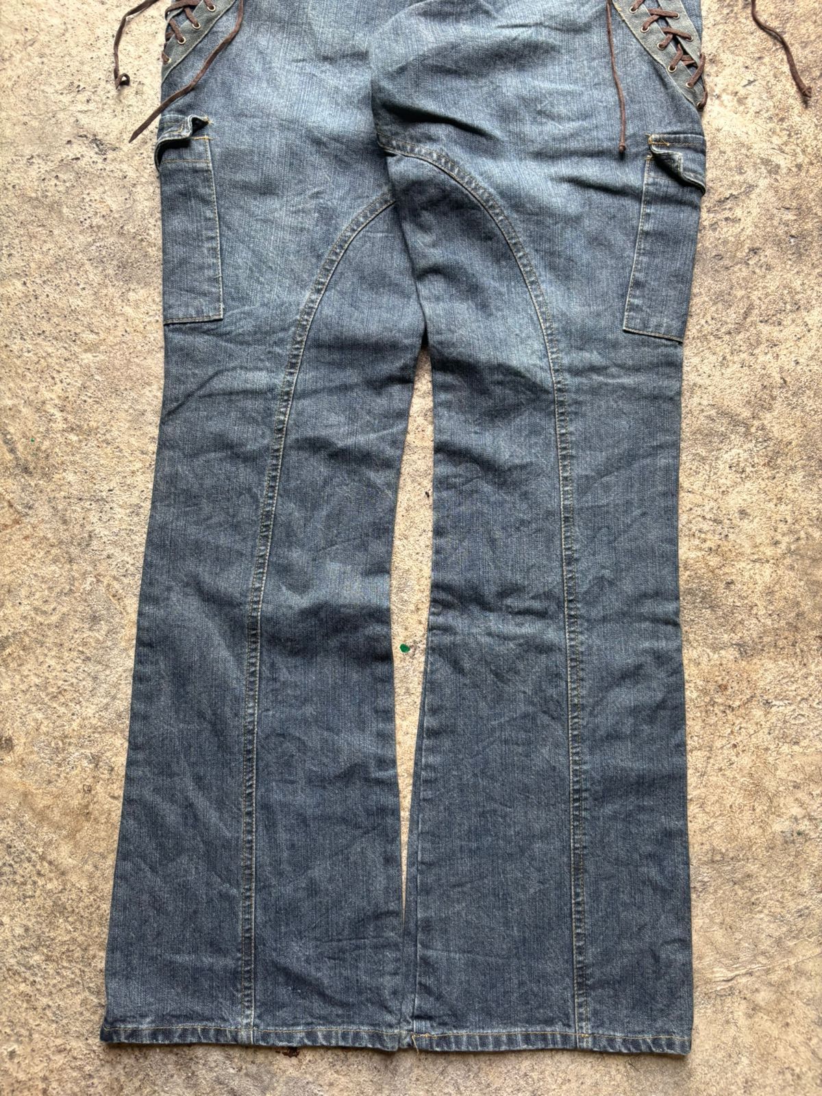 Japanese Brand 2000s In The Attic Japan Lace-Up Flared Jeans Size US 32 / EU 48 - 5 Thumbnail