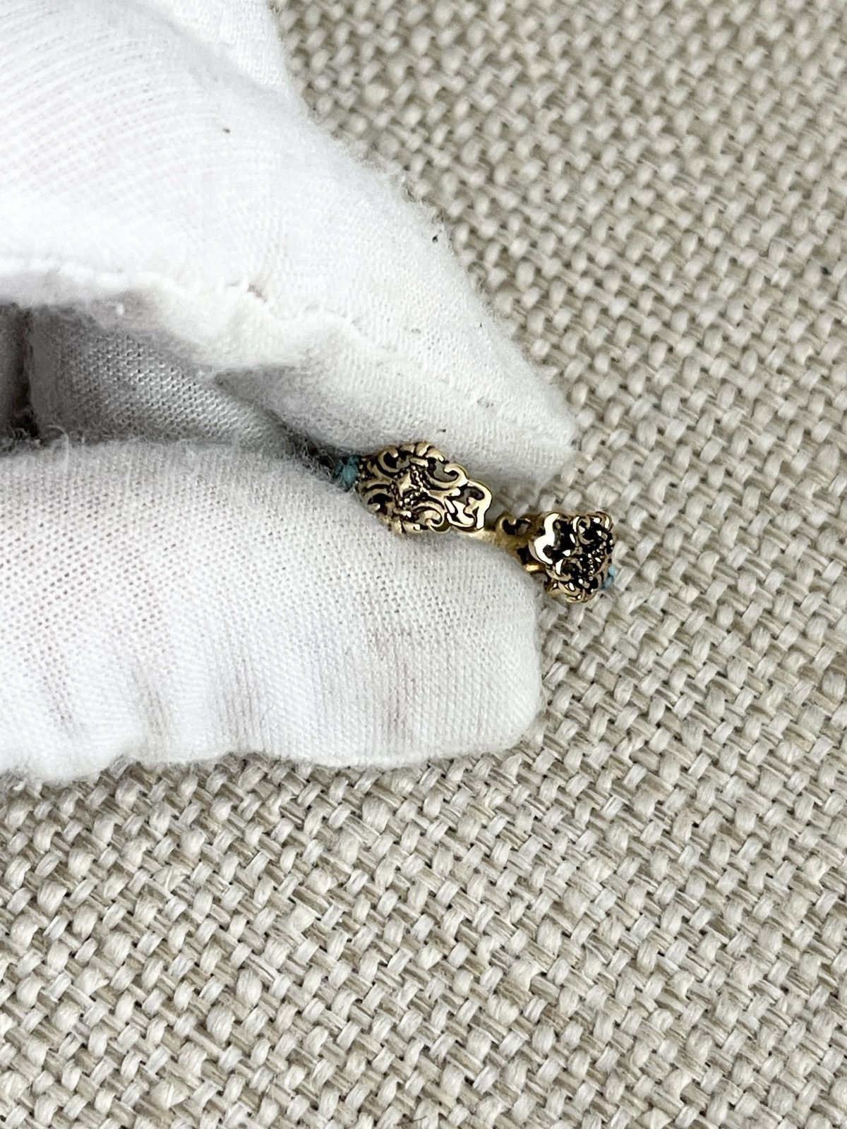 Japanese Brand × Vintage STEAL! Japan Blue Stone Dagger Ring Size ONE SIZE - 5 Thumbnail