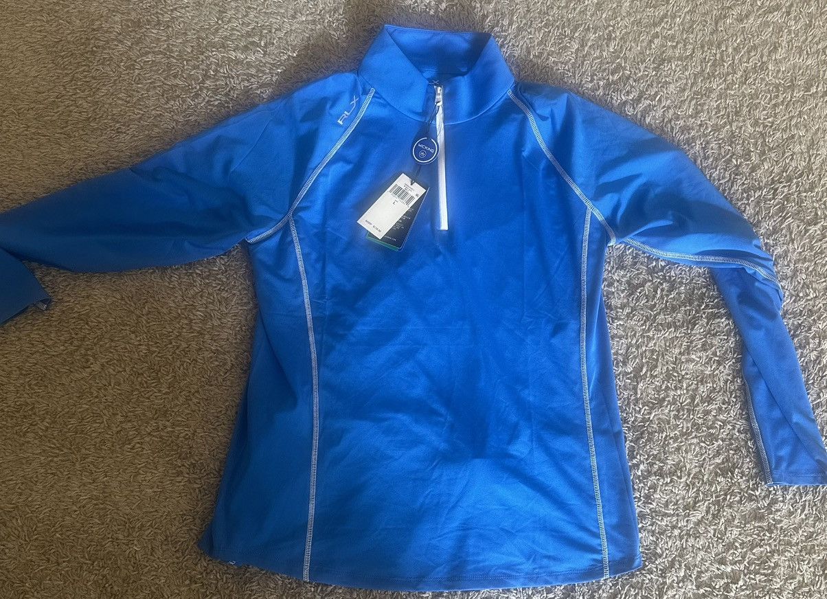 RLX Ralph Lauren New RLX Ralph Lauren Airflow 1/4 Zip Women's Mock Neck Size L / US 10 / IT 46 - 3 Thumbnail